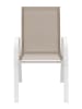 Inkazen 4er-Set: Gartenstühle in Beige/ Weiß - (B)51,5 x (H)84 x (T)68 cm