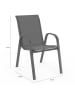 Inkazen 6er-Set: Gartenstühle in Grau - (B)51,5 x (H)84 x (T)65 cm