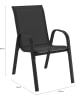 Inkazen 6er-Set: Gartenstühle in Blau/ Grau/ Schwarz - (B)51,5 x (H)84 x (T)68 cm