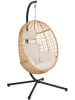 Inkazen Hängekorb in Hellbraun/ Creme - (B)100 x (H)196 x (T)100 cm