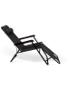Inkazen 2er-Set: Liegestühle in Schwarz - (B)145 x (H)86 x (T)61 cm