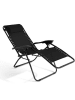 Inkazen 2er-Set: Liegestühle in Schwarz - (B)70 x (H)110 x (T)92 cm