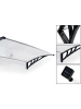 Inkazen LED-Solar-Vordach in Transparent/ Schwarz - (B)150 x (H)23 x (T)80 cm