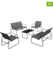 Inkazen 5tlg. Gartenmöbel-Set in Grau