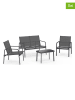Inkazen 4-delige tuinmeubelset antraciet