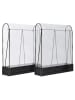 Inkazen 2er-Set: Tomatengewächshäuser in Schwarz - (B)115 x (H)128 x (T)30 cm