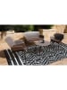 Inkazen Outdoor-Teppich in Schwarz/ Weiß