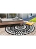 Inkazen Outdoor-tapijt zwart/wit