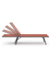 Inkazen 2er-Set: Gartenliegen in Orange - (L)175 x (B)55 x (H)30 cm
