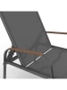 Inkazen 2er-Set: Gartenliegen in Grau - (L)185 x (B)57 x (H)32 cm