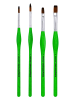 Eberhard Faber Synthetische penselen "Green Winner - Mix" groen - 4 stuks