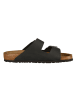 Birkenstock Leren slippers "Arizona" zwart - wijdte N
