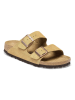 Birkenstock Leren slippers "Arizona" beige