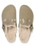 Birkenstock Leder-Clogs "Boston" in Beige