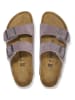 Birkenstock Leren slippers "Arizona" paars