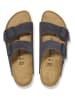 Birkenstock Leder-Pantoletten "Arizona" in Anthrazit