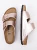 Birkenstock Leren slippers "Arizona" koperkleurig - wijdte S