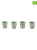 Easy Life Kubki (4 szt.) "Eden" w kolorze jasnozielonym do kawy - 120 ml