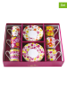 Easy Life 6er-Set: Kaffeetassen "Flower Power Yellow" in Lila/ Gelb/ Bunt - 100 ml