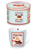 Easy Life Tasse ''Cupcakes'' in Hellblau/ Bunt - 350 ml