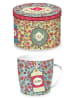 Easy Life Tasse ''Teatime'' in Hellblau/ Bunt - 350 ml