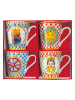Easy Life 4er-Set: Tassen ''Sicily'' in Bunt - 300 ml