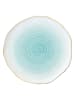 Easy Life Talerze obiadowe (4 szt.) "Artesanal" w kolorze biało-turkusowym - Ø 26 cm