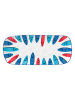 Easy Life Servierplatte ''Sardine's Party'' in Weiß/ Blau/ Rot - (L)40 x (B)17,5 cm