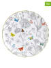 Easy Life Talerzyki deserowe (4 szt.) w kolorze białym ze wzorem - Ø 19 cm