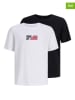JACK & JONES Junior 2-delige set: shirts "Corp" wit/zwart