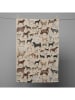 Folkifreckles Geschirrtuch "Dogs" in Beige - (L)70 x (B)50 cm