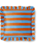 Really Nice Things Kussen blauw/oranje - (L)55 x (B)55 cm