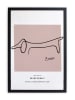 The Wild Hug Gerahmter Kunstdruck "Picasso Dog" - 30 x 40 cm