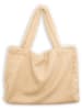 Folkifreckles Shopper "Super Teddy" in Beige - (B)59 x (H)46 x (T)10 cm