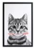 Folkifreckles Gerahmter Kunstdruck "Cat Bath" - (B)30 x (H)40 cm