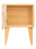 Folkifreckles Nachttisch "Bear" in Weiß/ Hellbraun - (B)42 x (H)54 x (T)30 cm