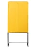 little nice things Highboard ''Lennon'' geel - (B)75 x (H)164 x (D)30 cm