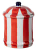 Madre Selva Voorraadpot "Bonnie" rood/wit - (H)20 cm x Ø 15 cm