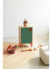 little nice things Nachtkastje "Stories" groen/beige - (B)40 x (H)65 x (D)30 cm
