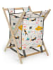 The Wild Hug Wäschesammler "Cesto" in Creme/ Bunt - (B)40 x (H)60 x (T)40 cm