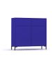 little nice things Sideboard ''Wilson'' in Blau - (B)90 x (H)84 x (T)30 cm