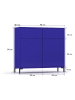 little nice things Sideboard ''Wilson'' blauw - (B)90 x (H)84 x (D)30 cm