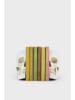 SuckUK 2er-Set: Buchstützen ''Skull'' in Weiß - (B)12,3 x (H)21,5 x (T)15 cm