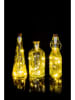 SuckUK LED-Lichterkette ''Bottle Light String'' in Warmweiß - (L)95 cm