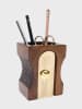 SuckUK Stiftehalter ''Sharpener'' in Braun - (B)8,5 x (H)12 x (T)8,5 cm