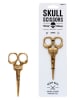 SuckUK Universalschere ''Skull'' in Gold - (L)12,1 cm
