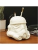 SuckUK Schreibtisch-Organizer ''Stormtrooper'' in Weiß - (H)16 x Ø 17,5 cm