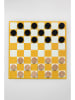 Luckies Original Brettspiel ''Checkers in a Book'' in Gelb - ab 8 Jahren
