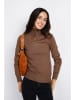 ASSUILI Rollkragenpullover in Braun