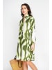 ASSUILI Kleid in Weiß/ Grün